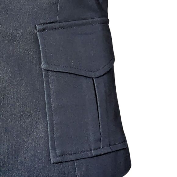 Donna Degnan Size 4 Blazer Tie Back Denim Look Office Siren Career Corpcore - Picture 2 of 11